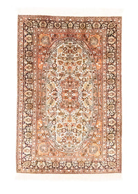 Jedwabny dywan - Kashmir Silk - 125 x 83 cm - pomarańczowy