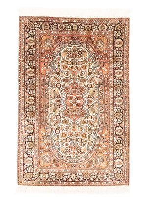 Jedwabny dywan - Kashmir Silk - 125 x 83 cm - pomarańczowy