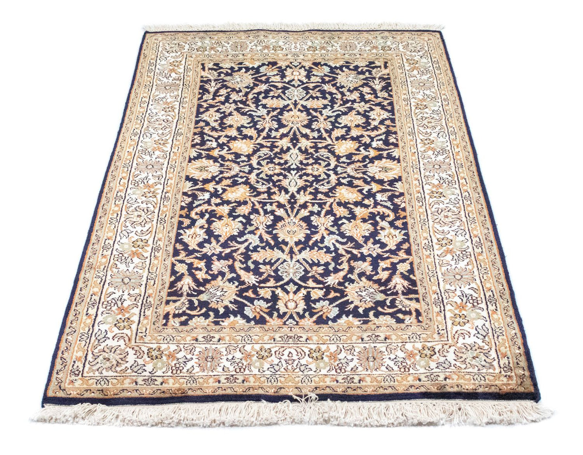 Jedwabny dywan - Kashmir Silk - 127 x 74 cm - niebieski