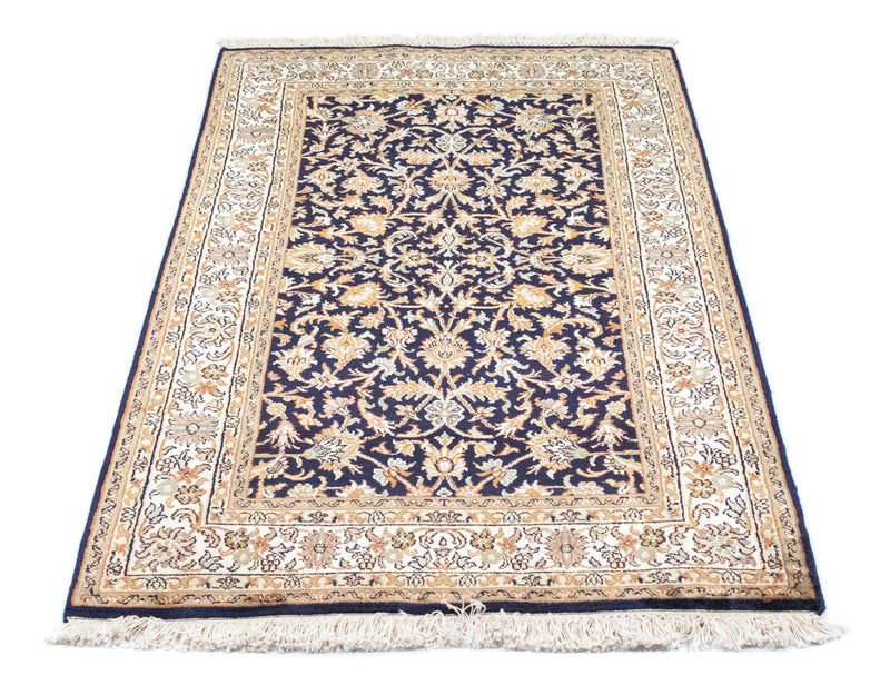 Jedwabny dywan - Kashmir Silk - 127 x 74 cm - niebieski