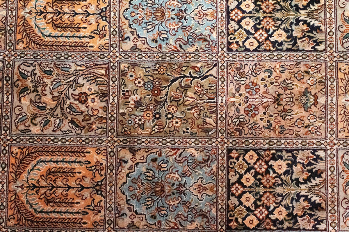 Jedwabny dywan - Kashmir Silk - 135 x 78 cm - wielokolorowy