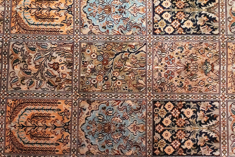 Jedwabny dywan - Kashmir Silk - 135 x 78 cm - wielokolorowy