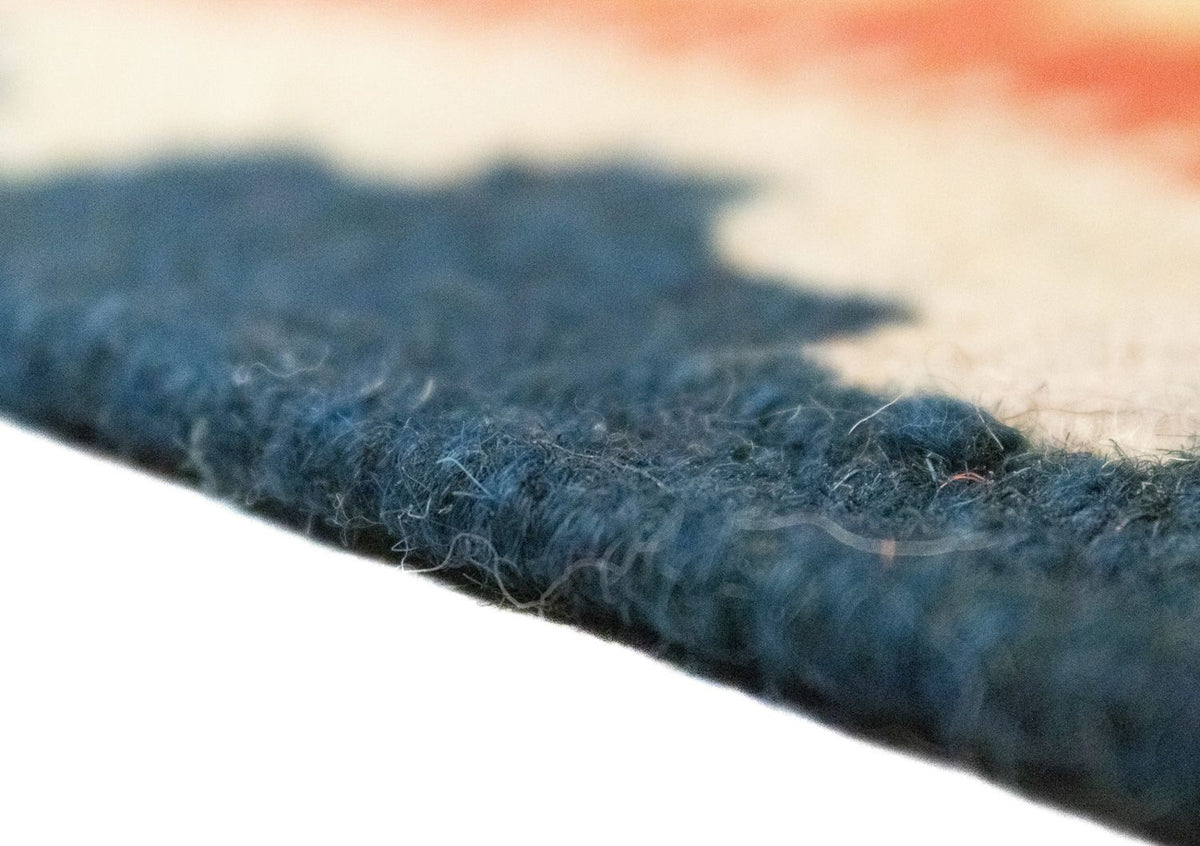 Dywan Kelim - Orientalny - 87 x 64 cm - pomarańczowy