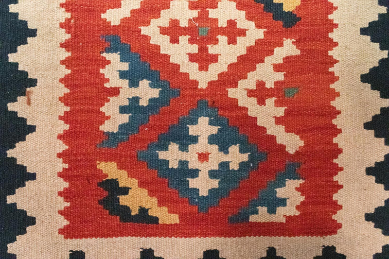 Dywan Kelim - Orientalny - 97 x 60 cm - pomarańczowy