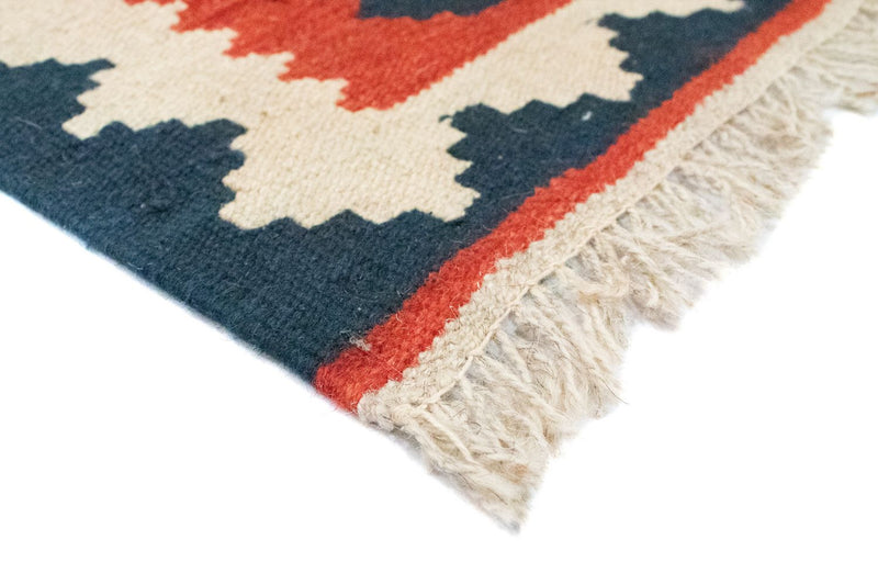 Dywan Kelim - Orientalny - 97 x 60 cm - pomarańczowy