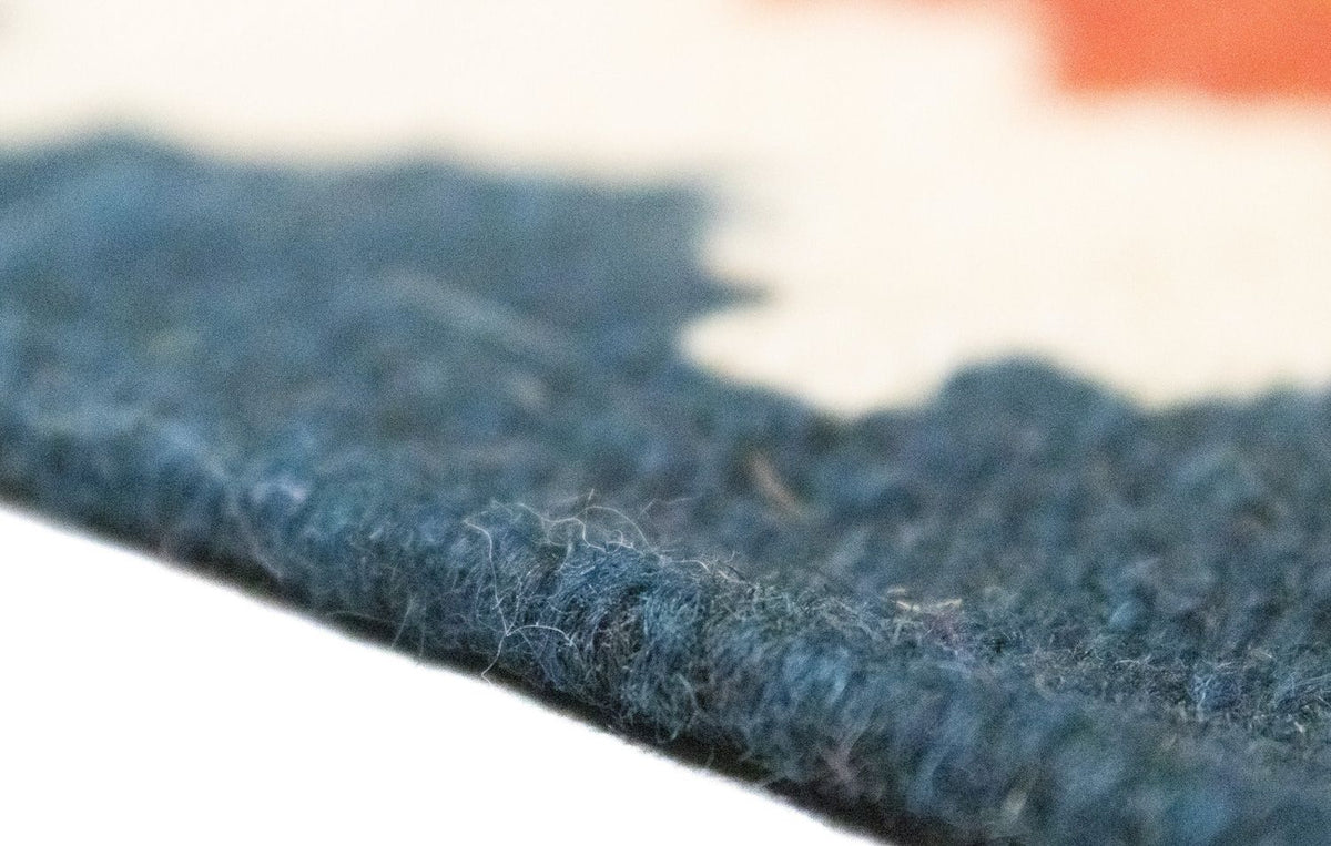 Dywan Kelim - Orientalny - 97 x 60 cm - pomarańczowy