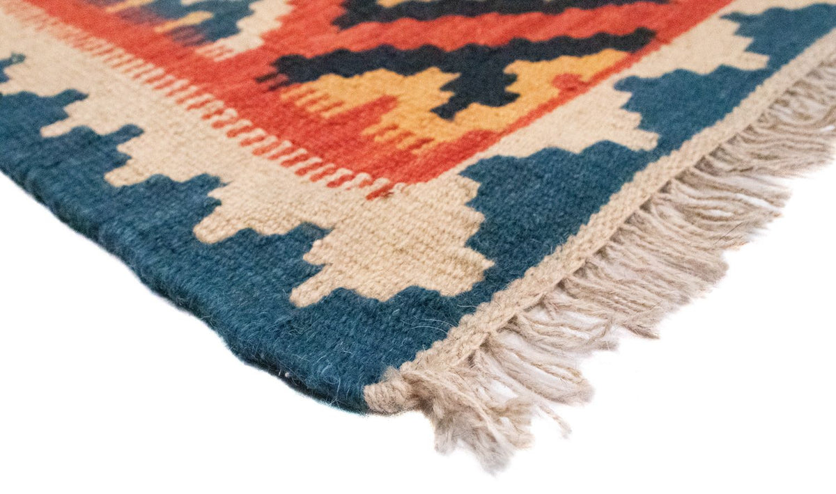 Dywan Kelim - Orientalny - 95 x 64 cm - pomarańczowy