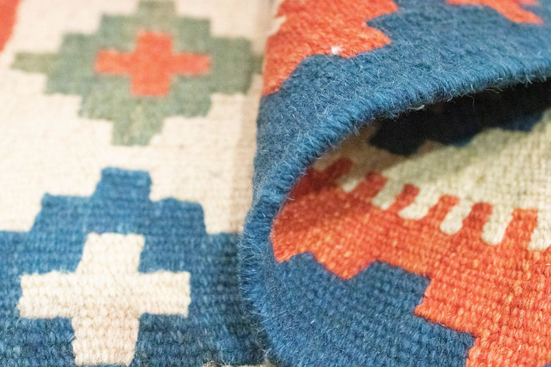 Dywan Kelim - Orientalny - 87 x 60 cm - beżowy