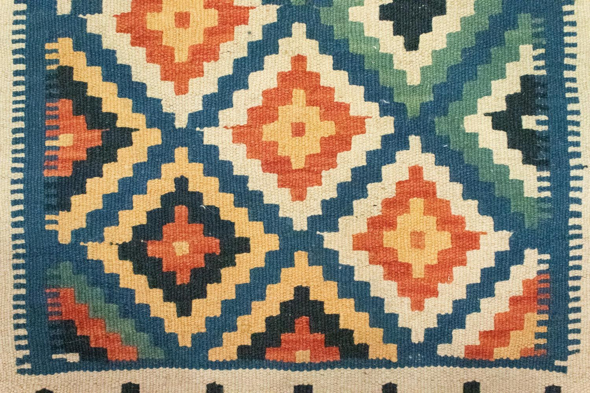 Dywan Kelim - Orientalny - 90 x 60 cm - niebieski