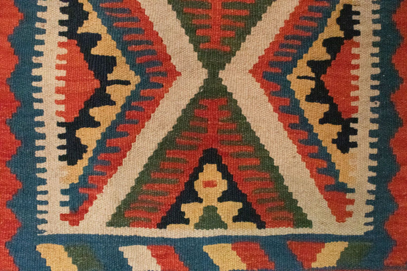 Dywan Kelim - Orientalny - 90 x 64 cm - beżowy