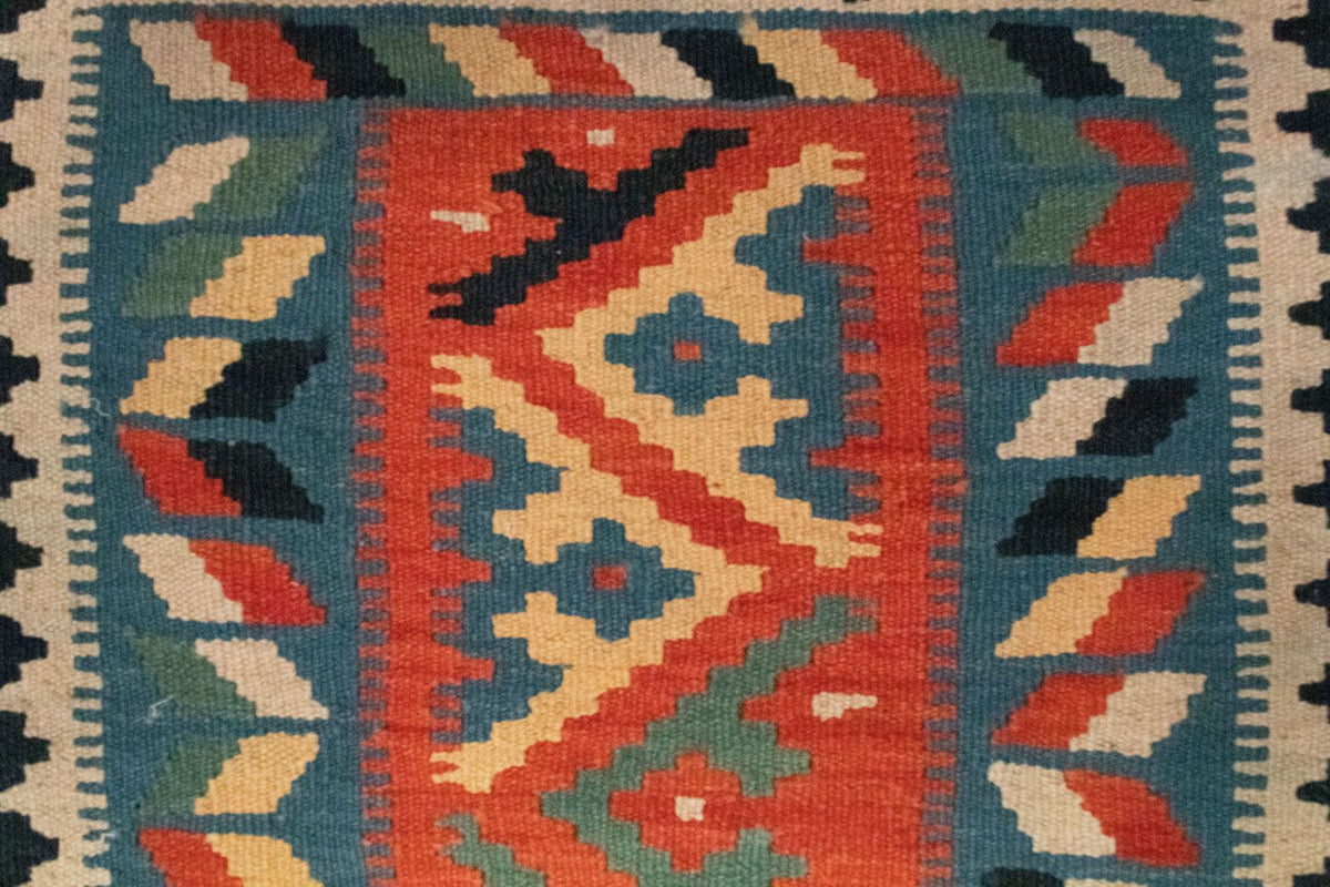 Dywan Kelim - Orientalny - 87 x 60 cm - niebieski