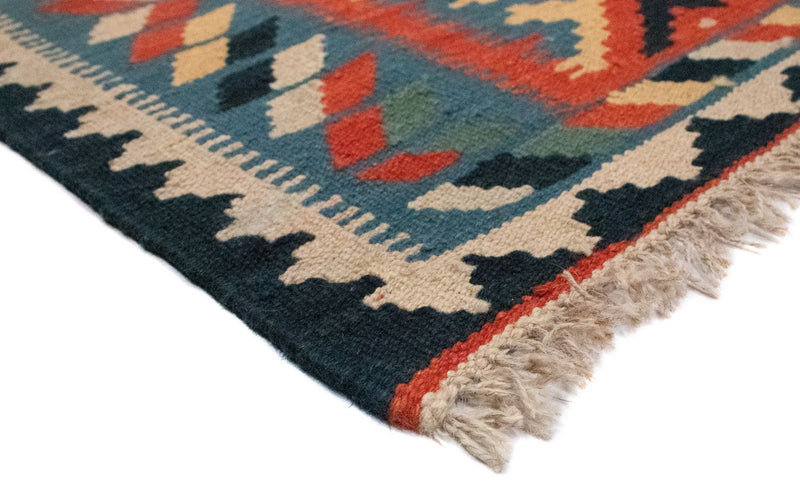 Dywan Kelim - Orientalny - 87 x 60 cm - niebieski