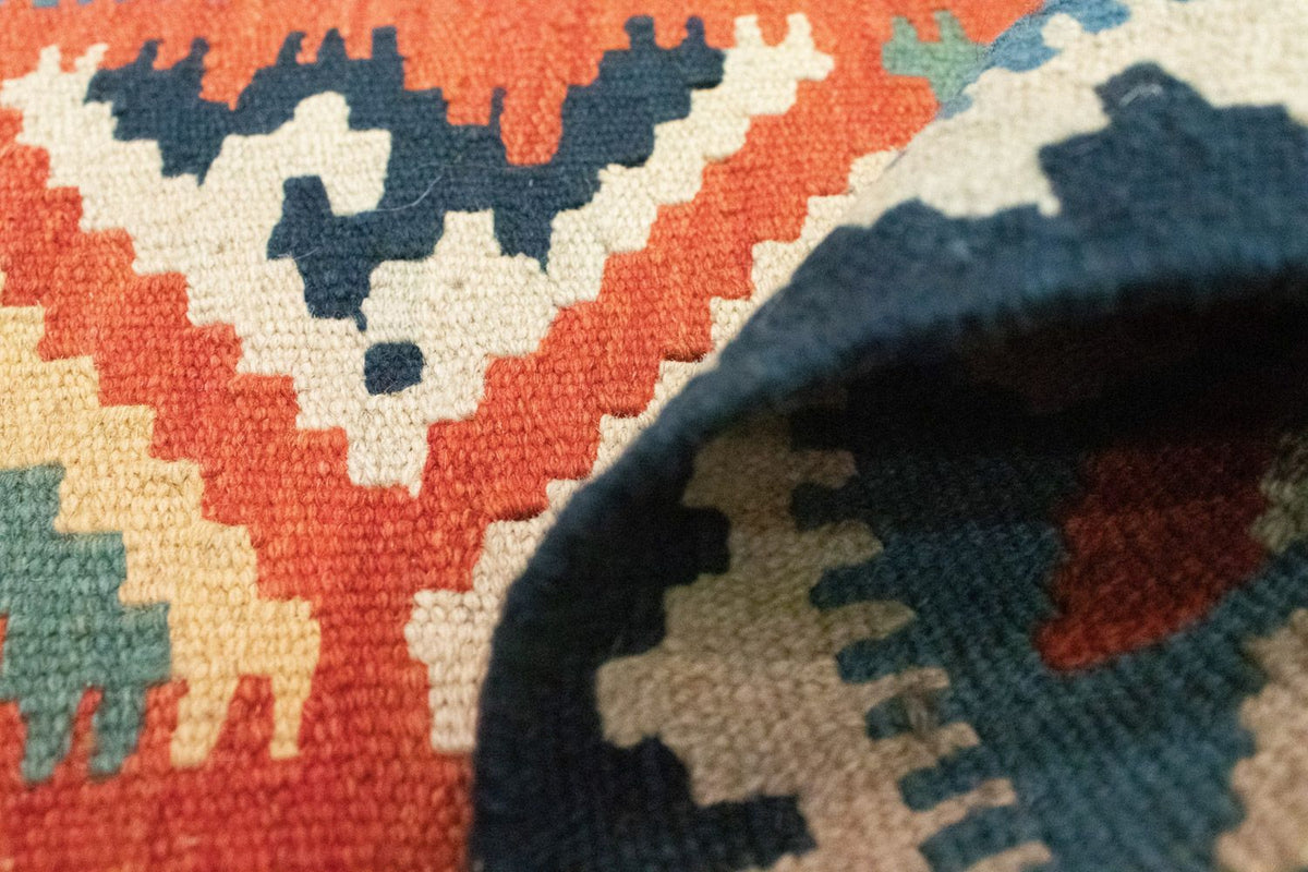 Dywan Kelim - Orientalny - 87 x 60 cm - niebieski