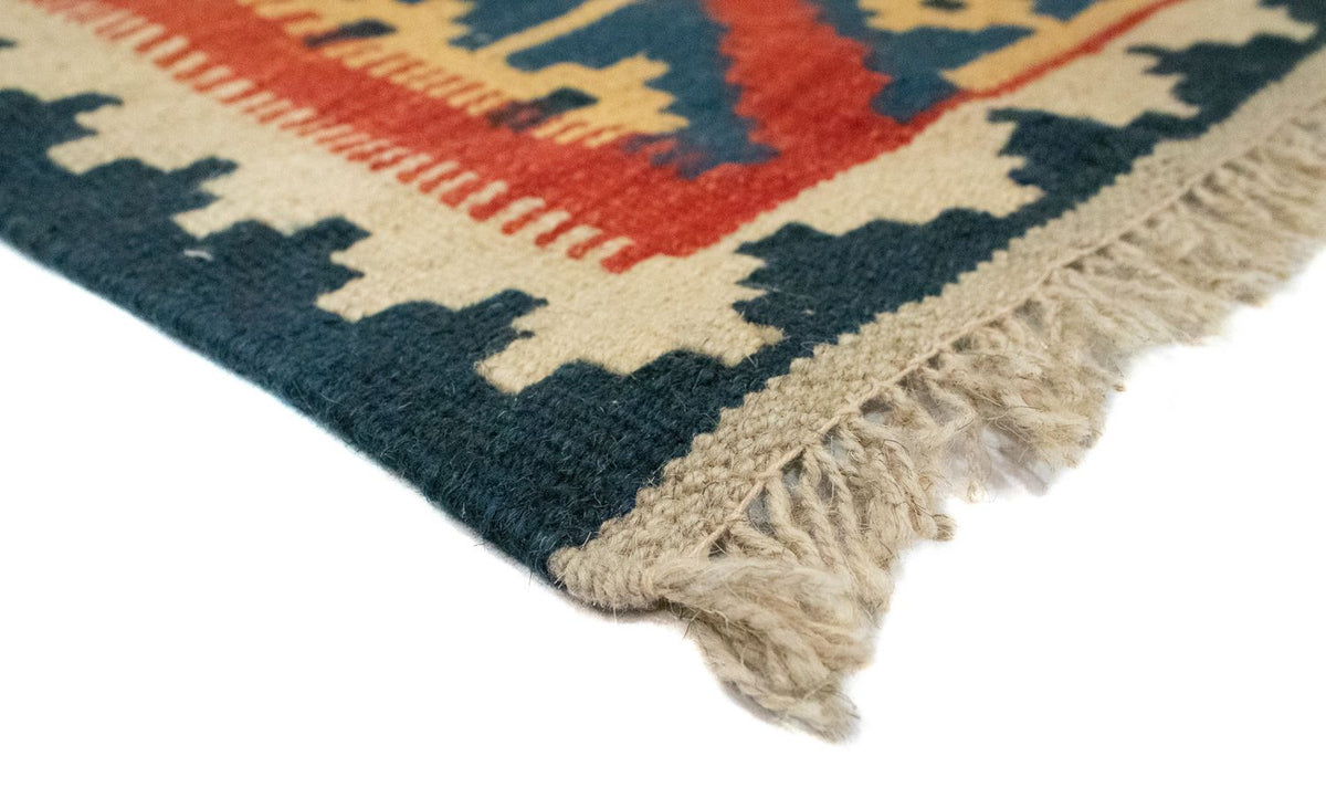 Dywan Kelim - Orientalny - 92 x 62 cm - wielokolorowy