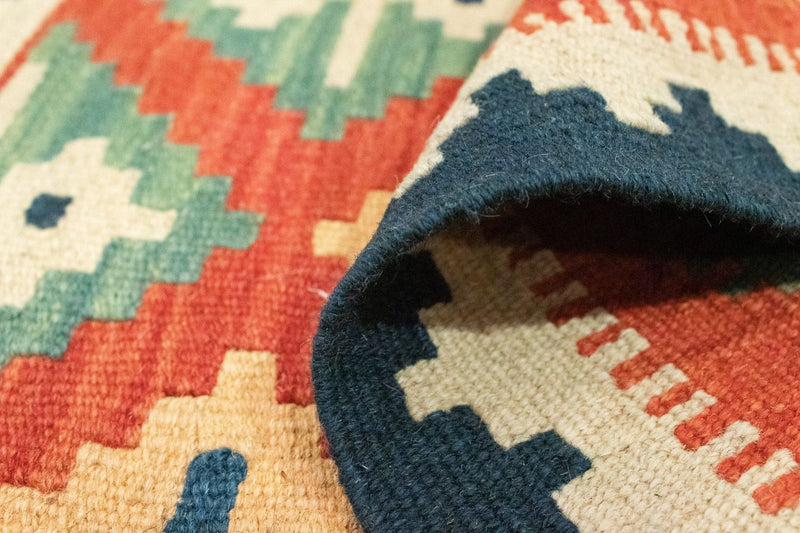 Dywan Kelim - Orientalny - 92 x 62 cm - wielokolorowy