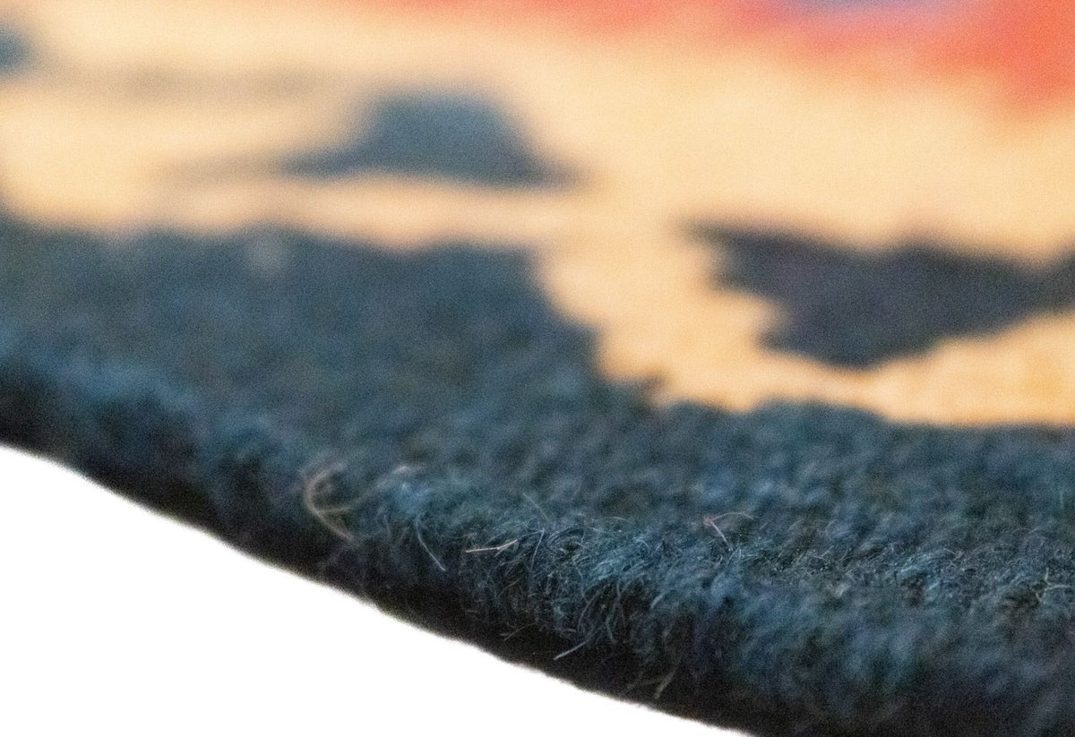 Dywan Kelim - Orientalny - 90 x 62 cm - pomarańczowy