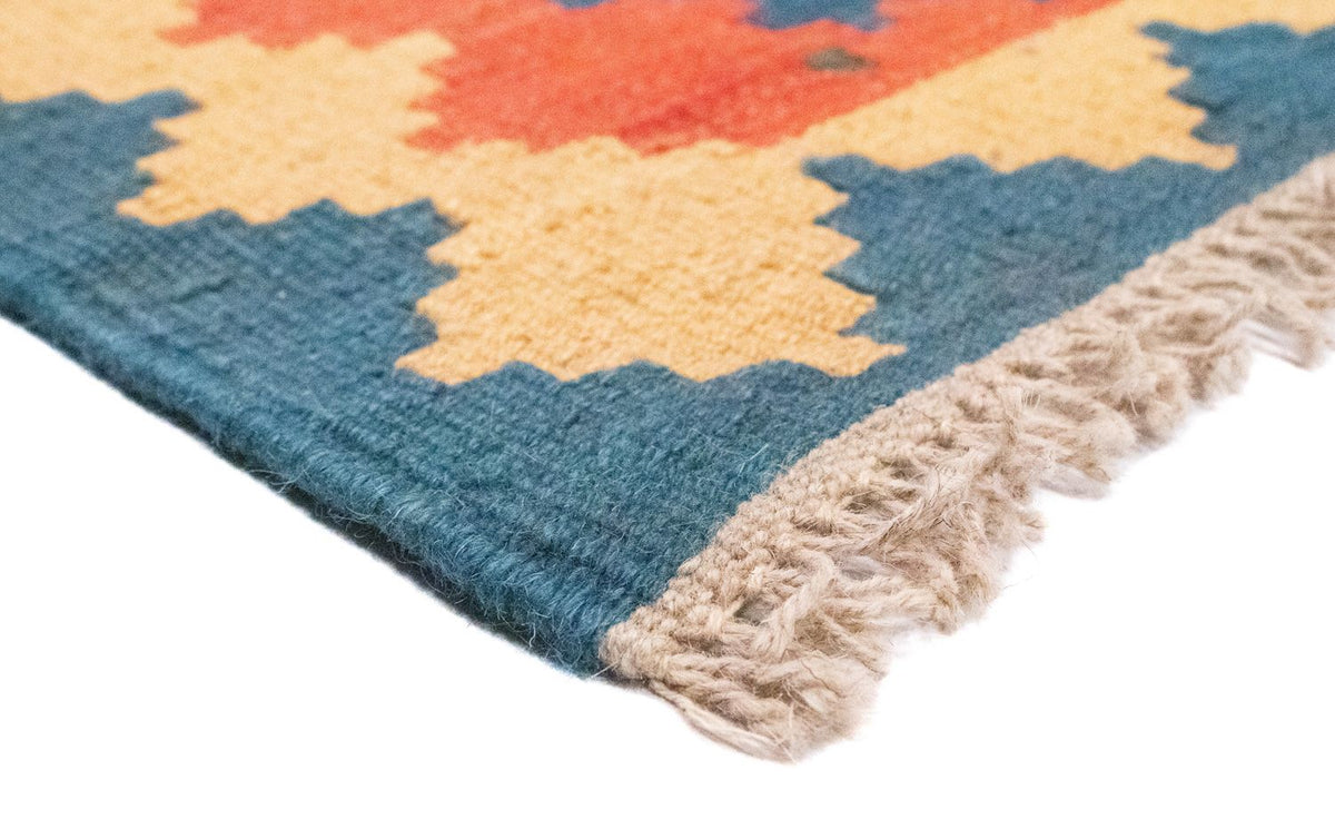 Dywan Kelim - Orientalny - 90 x 64 cm - pomarańczowy