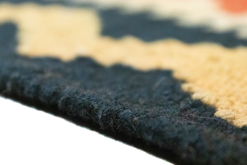 Dywan Kelim - Orientalny - 90 x 65 cm - pomarańczowy