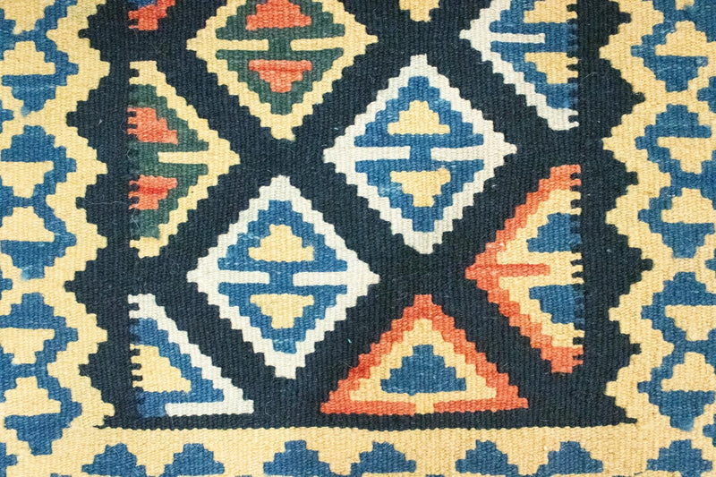 Dywan Kelim - Orientalny - 90 x 60 cm - niebieski