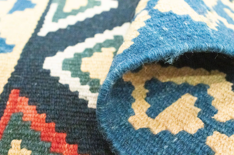 Dywan Kelim - Orientalny - 90 x 60 cm - niebieski