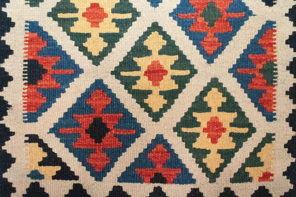 Dywan Kelim - Orientalny - 88 x 63 cm - beżowy