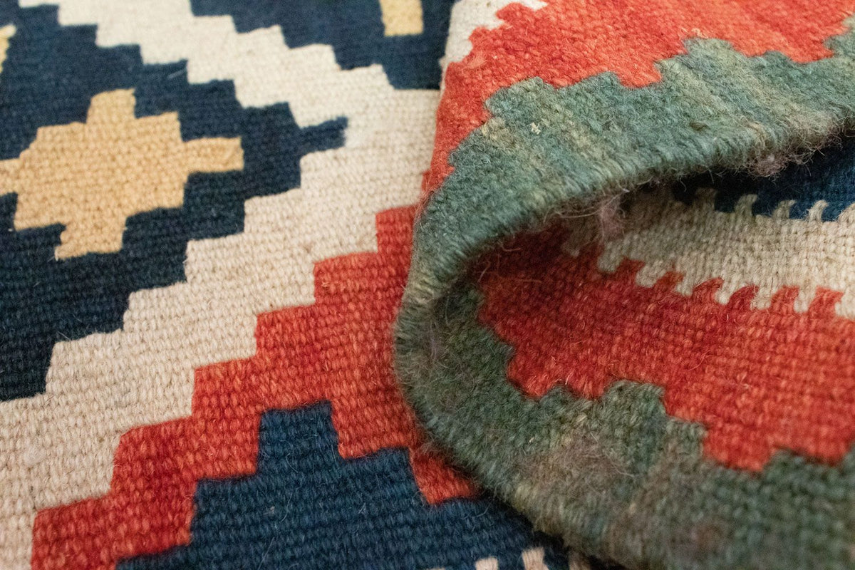 Dywan Kelim - Orientalny - 93 x 61 cm - pomarańczowy