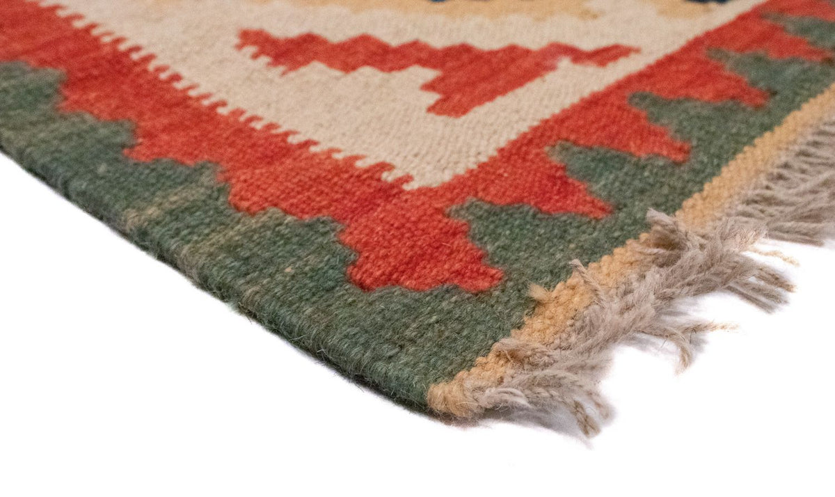 Dywan Kelim - Orientalny - 93 x 61 cm - pomarańczowy