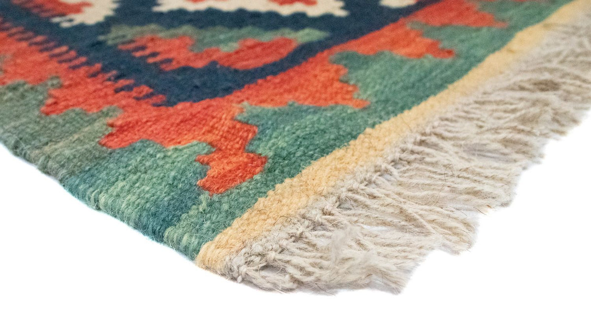 Dywan Kelim - Orientalny - 95 x 65 cm - niebieski