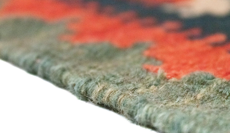 Dywan Kelim - Orientalny - 95 x 65 cm - niebieski