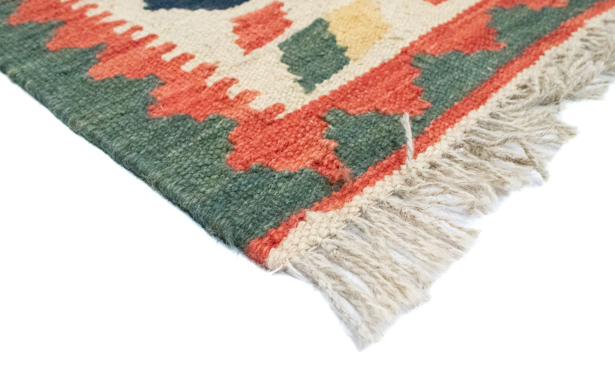 Dywan Kelim - Orientalny - 95 x 65 cm - pomarańczowy