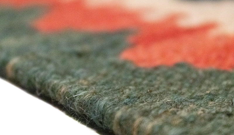 Dywan Kelim - Orientalny - 95 x 65 cm - pomarańczowy