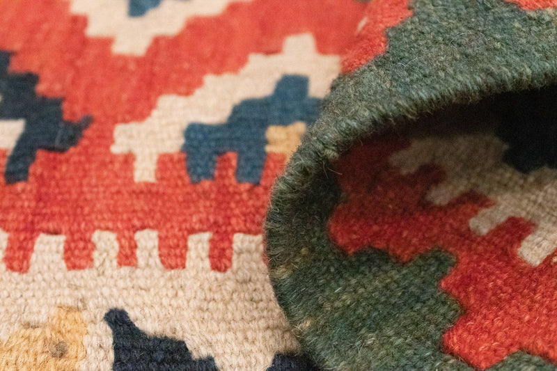 Dywan Kelim - Orientalny - 95 x 65 cm - pomarańczowy