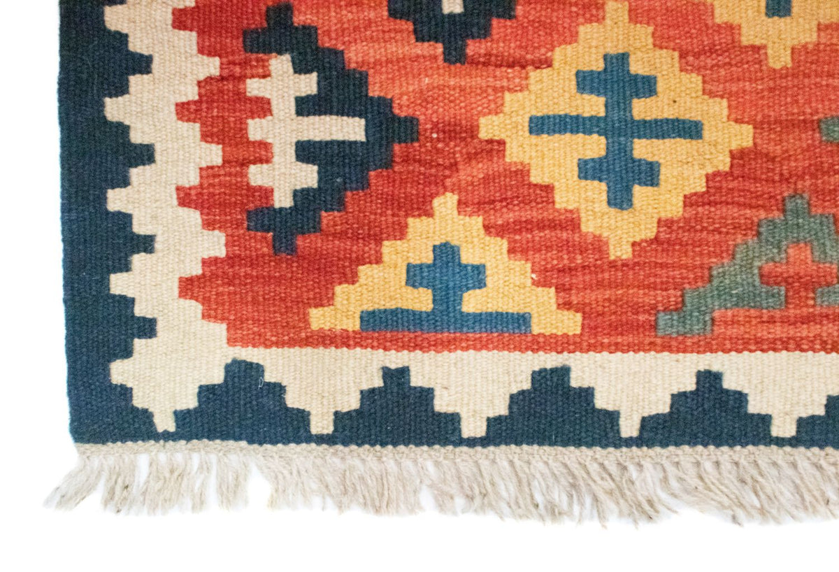 Dywan Kelim - Orientalny - 98 x 64 cm - wielokolorowy