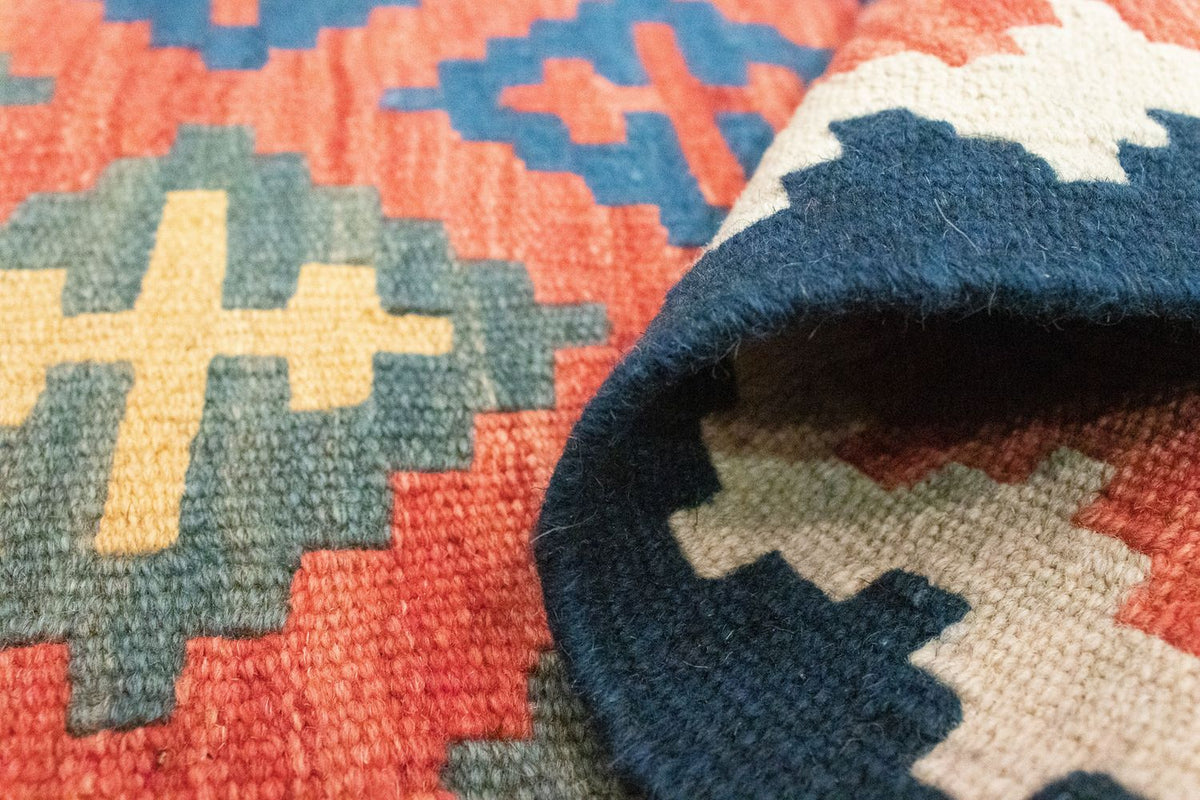 Dywan Kelim - Orientalny - 98 x 64 cm - wielokolorowy