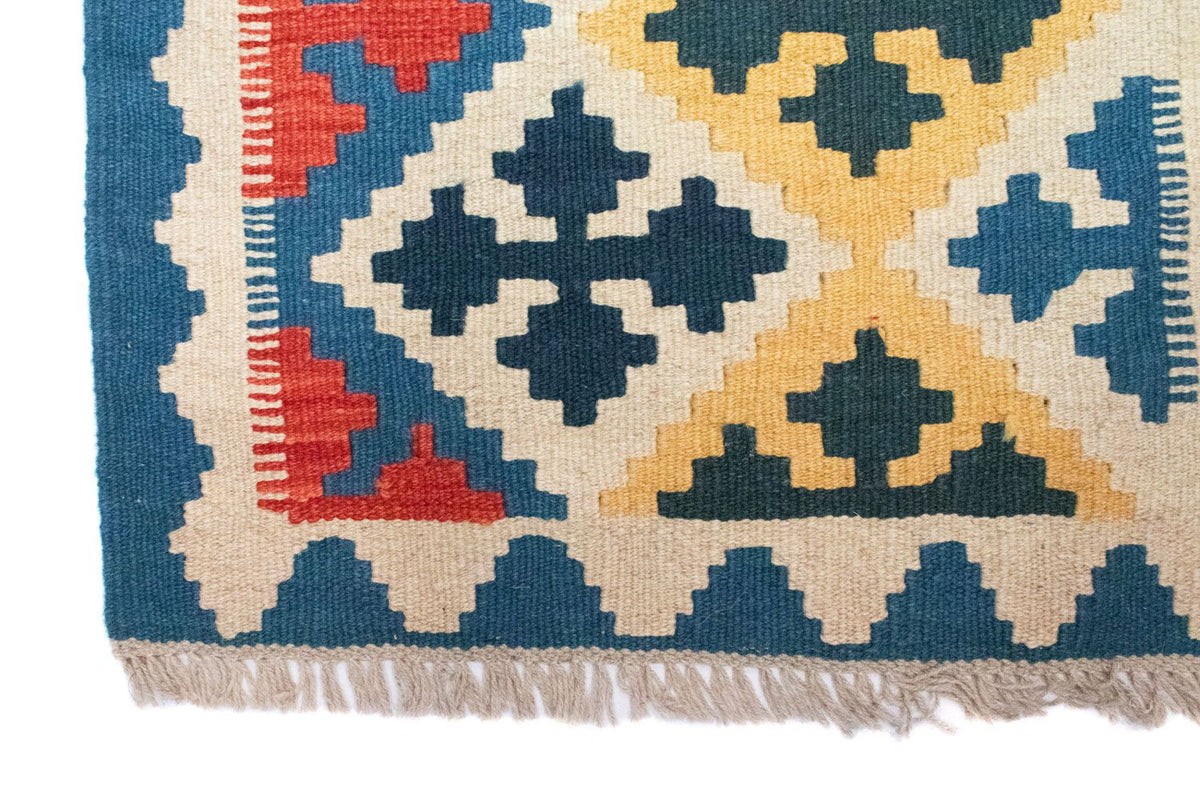 Dywan Kelim - Orientalny - 86 x 61 cm - niebieski