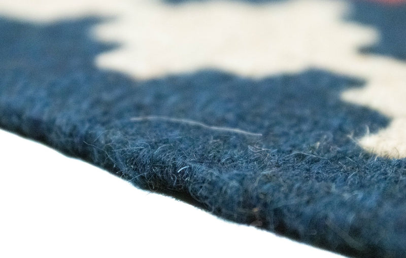 Dywan Kelim - Orientalny - 89 x 60 cm - niebieski