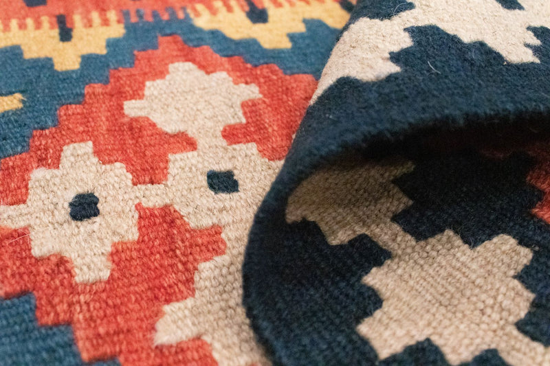 Dywan Kelim - Orientalny - 89 x 60 cm - niebieski