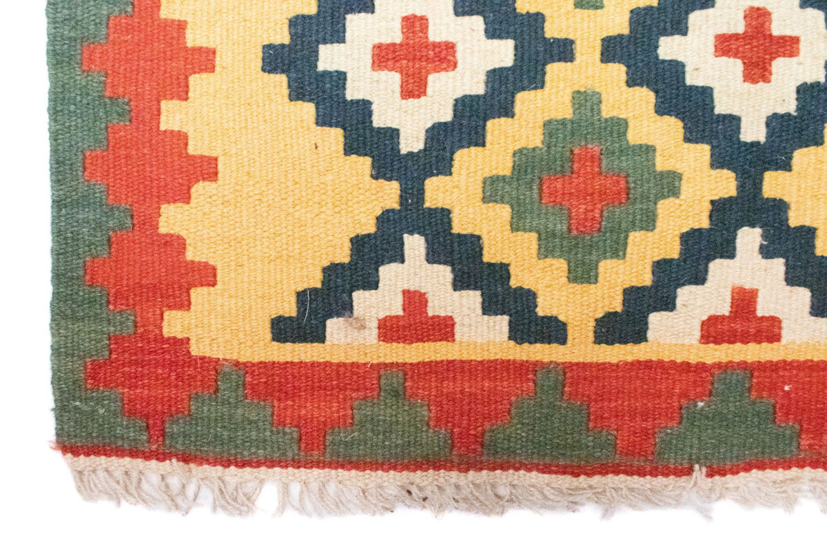 Dywan Kelim - Orientalny - 83 x 62 cm - żółty