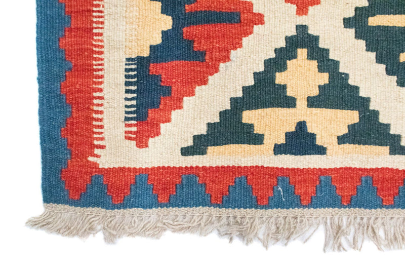 Dywan Kelim - Orientalny - 85 x 64 cm - pomarańczowy