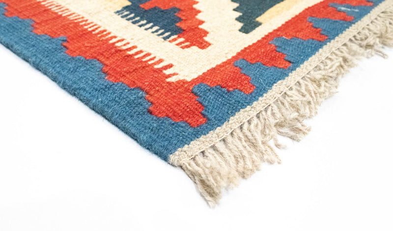 Dywan Kelim - Orientalny - 85 x 64 cm - pomarańczowy