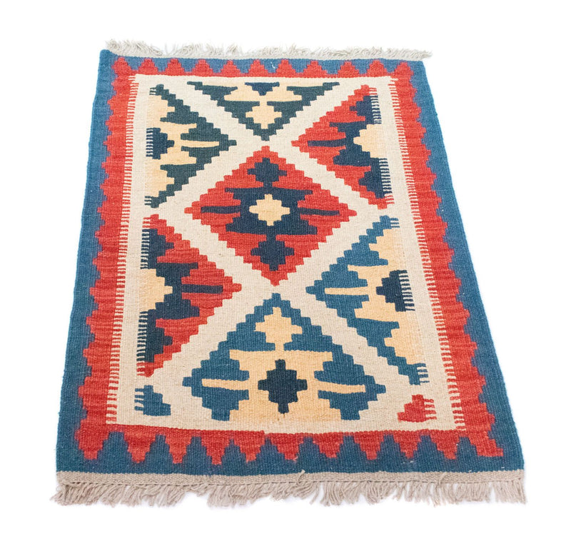 Dywan Kelim - Orientalny - 85 x 64 cm - pomarańczowy