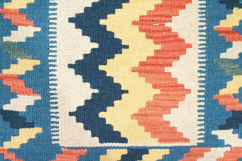 Dywan Kelim - Orientalny - 91 x 61 cm - niebieski