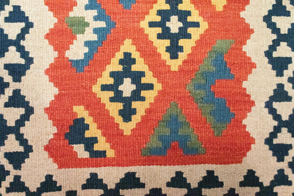 Dywan Kelim - Orientalny - 91 x 61 cm - pomarańczowy