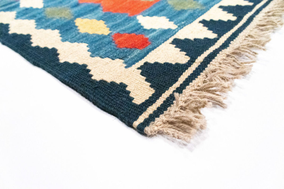 Dywan Kelim - Orientalny - 96 x 63 cm - wielokolorowy