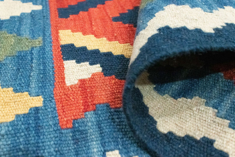 Dywan Kelim - Orientalny - 96 x 63 cm - wielokolorowy