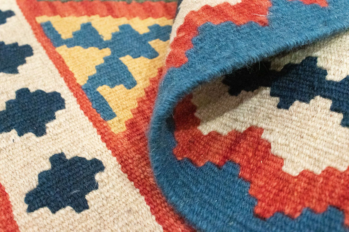 Dywan Kelim - Orientalny - 93 x 67 cm - niebieski