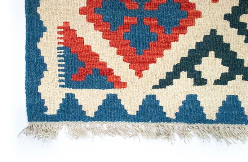 Dywan Kelim - Orientalny - 90 x 60 cm - wielokolorowy