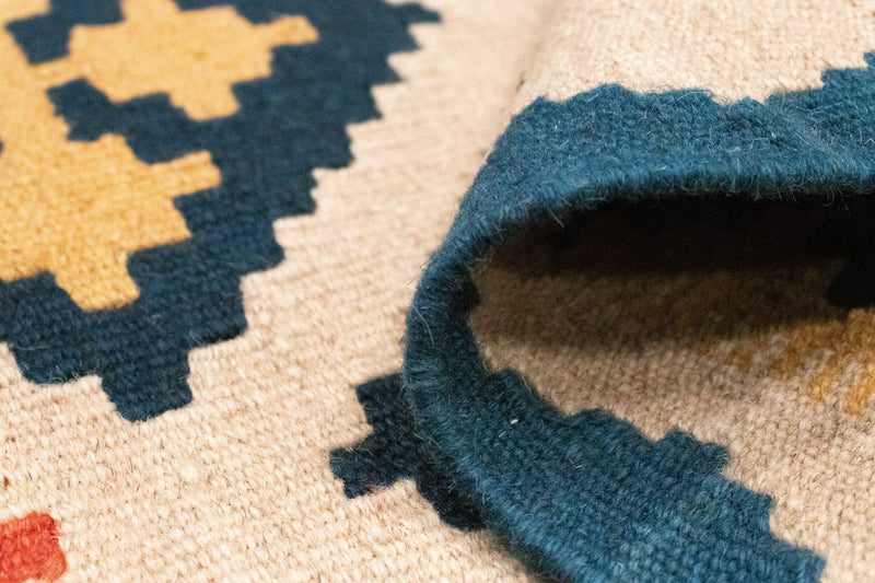 Dywan Kelim - Orientalny - 90 x 60 cm - wielokolorowy