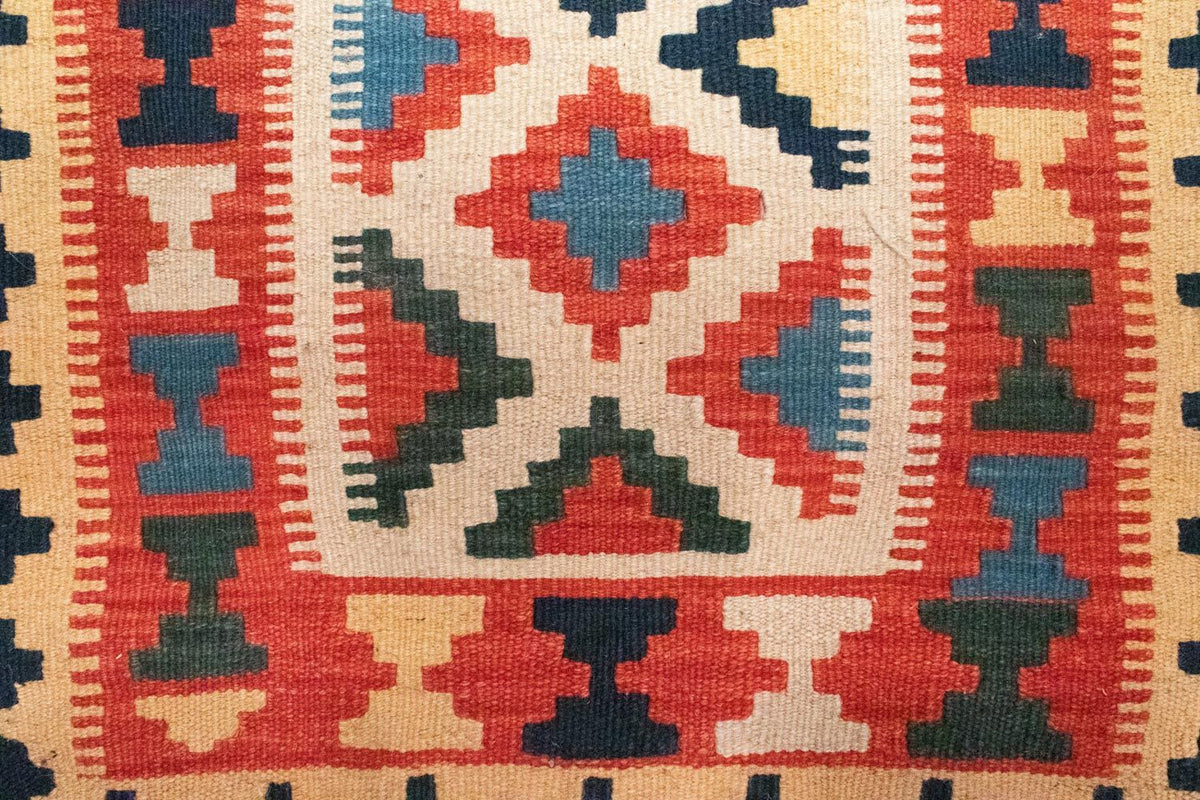 Dywan Kelim - Orientalny - 101 x 63 cm - pomarańczowy