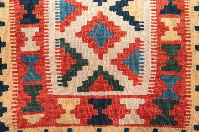 Dywan Kelim - Orientalny - 101 x 63 cm - pomarańczowy